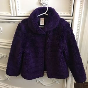 Gymboree Faux Fur Coat Size Small (5-6)